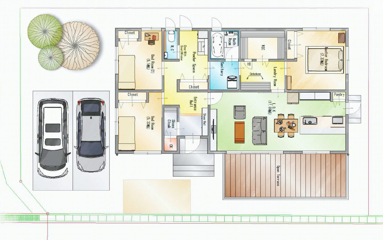 林業 平屋 間取り 住友